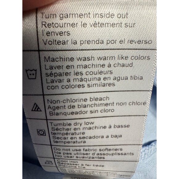 Carhartt T Shirt Mens Medium Blue Relaxed Fit Texas Heavyweight Light Baby - Picture 7 of 10